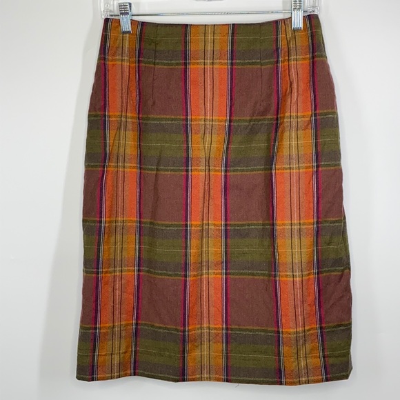 Chadwicks Dresses & Skirts - Chadwick's Vintage Plaid Wool Pencil Skirt